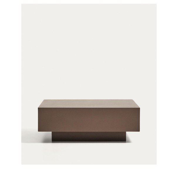 Betona dārza kafijas galdiņš 60x80 cm Rustella – Kave Home-image-3