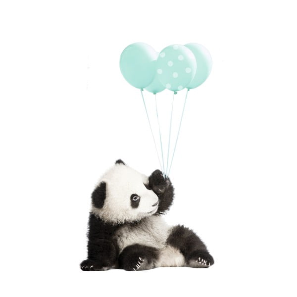 Sienas uzlīme Dekornik Minty Panda, 55 x 92 cm