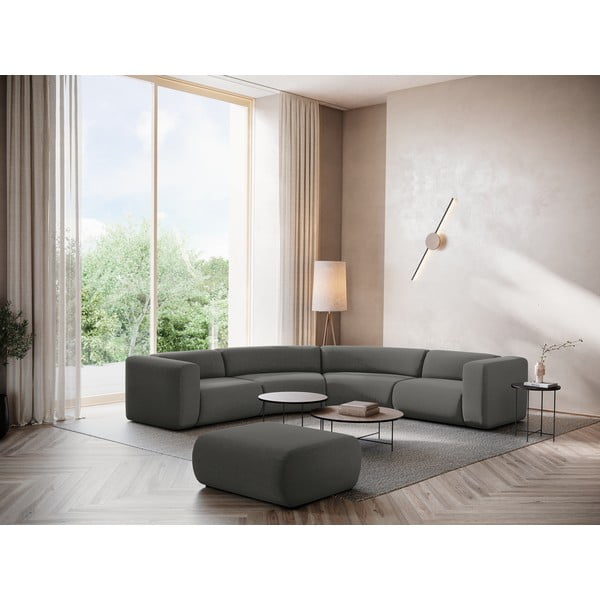 Pelēks samta kāju soliņš Ekahi – Makamii-image-1