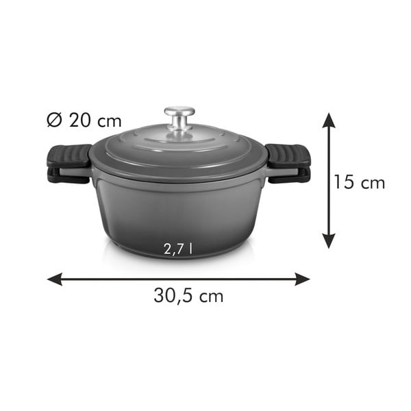 Katls ar nelipošu virsmu un vāku indukcijas plītij 2,7 l Bordeaux – Tescoma-image-3