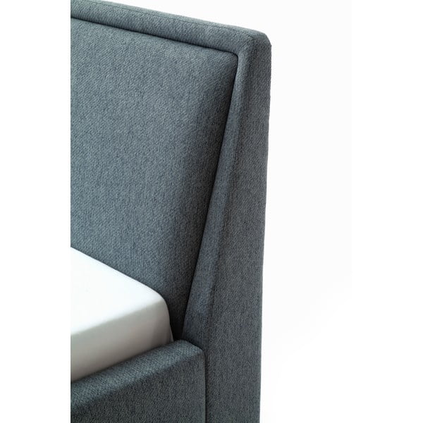 Zaļa/zila polsterēta divvietīga gulta bez režģa 160x200 cm Frieda – Meise Möbel-image-4