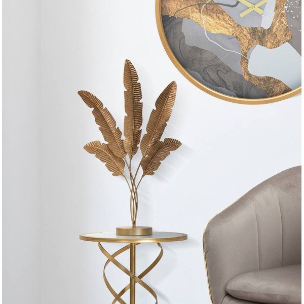 Dekoratīva statuete zelta krāsā Mauro Ferretti Five Leaf-image-1