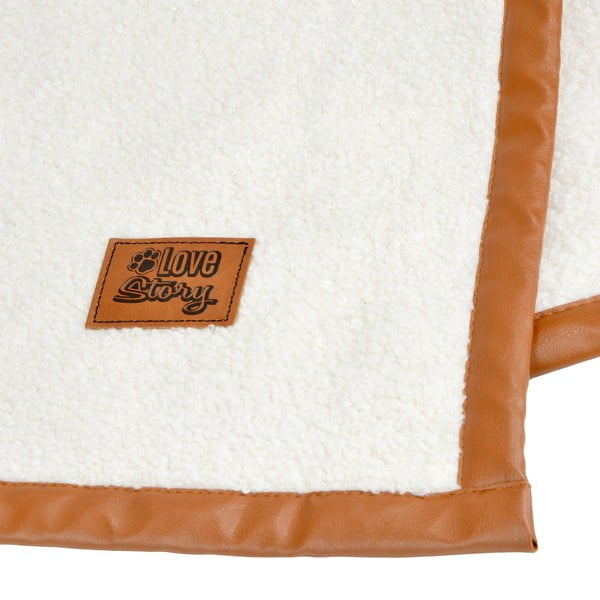 Krēmkrāsas sega suņiem 50x70 cm – Love Story-image-4