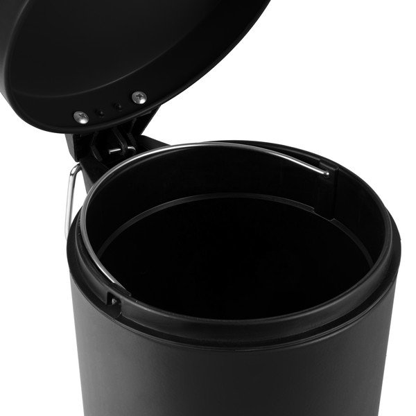Melna atkritumu tvertne ar pedāli Compactor Grena, 3 l-image-1