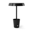 Matēti melna LED galda lampa (augstums 31 cm) Cup – Umbra