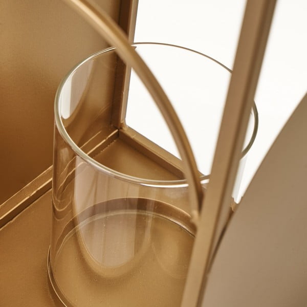 Metāla laterna zelta krāsā Casa Selección, augstums 35 cm-image-3