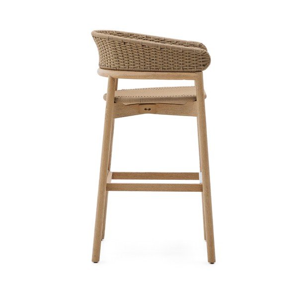 Dabīga toņa masīvkoka dārza bāra krēsls Arinella – Kave Home-image-3