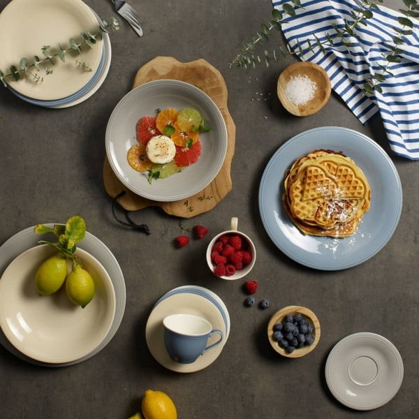 Balti bēšs porcelāna deserta šķīvis Villeroy & Boch Like Color Loop, ø 21,5 cm-image-1