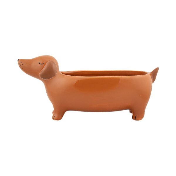 Keramikas puķu poda apvalks Sausage Dog – Sass & Belle-image-3