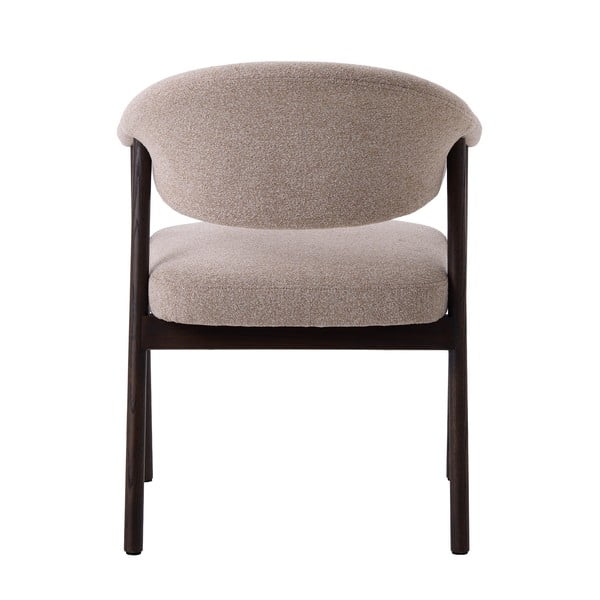 Bēši ozola masīvkoka ēdamistabas krēsli ar roku balstiem (2 gab.) Elk – Unique Furniture-image-3