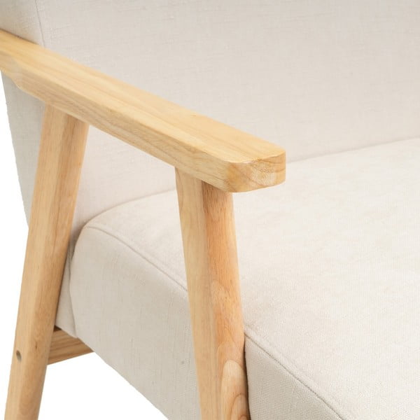 Balts atpūtas krēsls no šenila auduma Vintage – Casa Selección-image-1