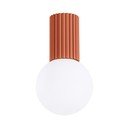 Oranža griestu lampa ar stikla abažūru ø 12 cm Orbital – Sollux