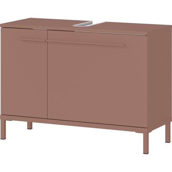 Brūns matēts skapītis zem izlietnes 80x59 cm Laurino – Germania