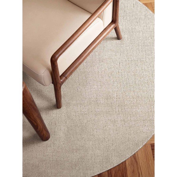 Krēmkrāsas ar rokām darināts vilnas apaļš paklājs ø 160 cm Greenwich – Ted Baker-image-4