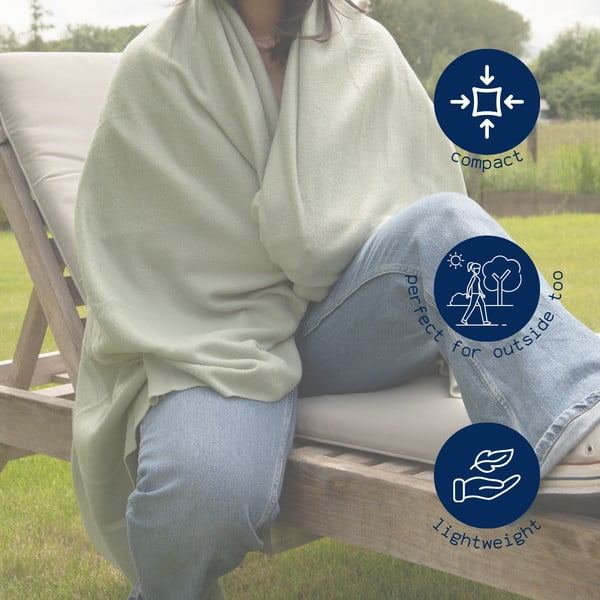 Zaļš flīsa pleds 130x160 cm Riso – Tiseco Home Studio-image-4