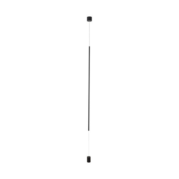 Matēti melna alumīnija LED stāvlampa (augstums 300 cm) Elettra – Nova Luce