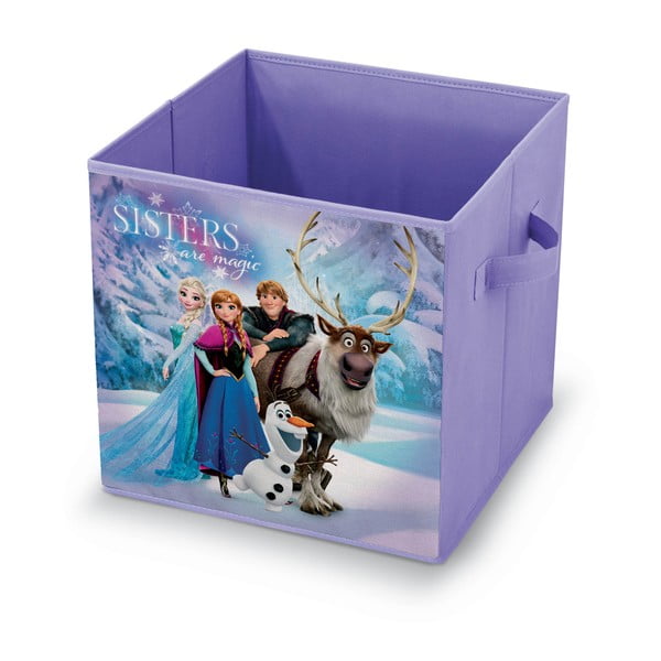 Violeta rotaļlietu uzglabāšanas kaste Domopak Frozen, garums 32 cm