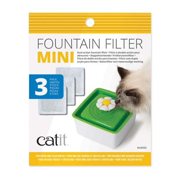 Ūdens strūklaku filtri (3 gab.) kaķiem Catit Mini Flower – Plaček Pet Products