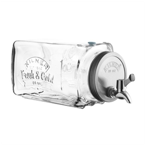 Stikla dzērienu dozators Kilner ledusskapim, 3 l