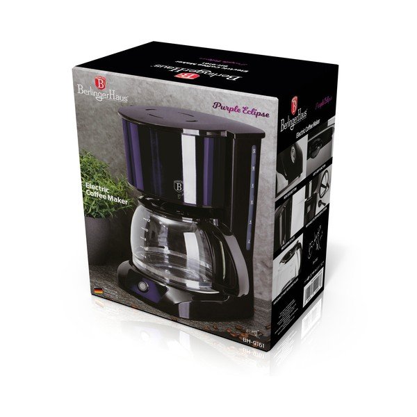 Violets kafijas automāts ar filtru Purple Metallic Line – BerlingerHaus-image-2