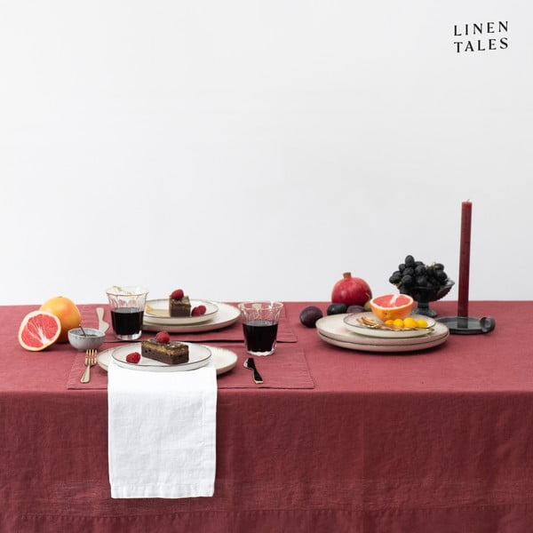 Lina galdauts 140x140 cm Marsala – Linen Tales-image-4