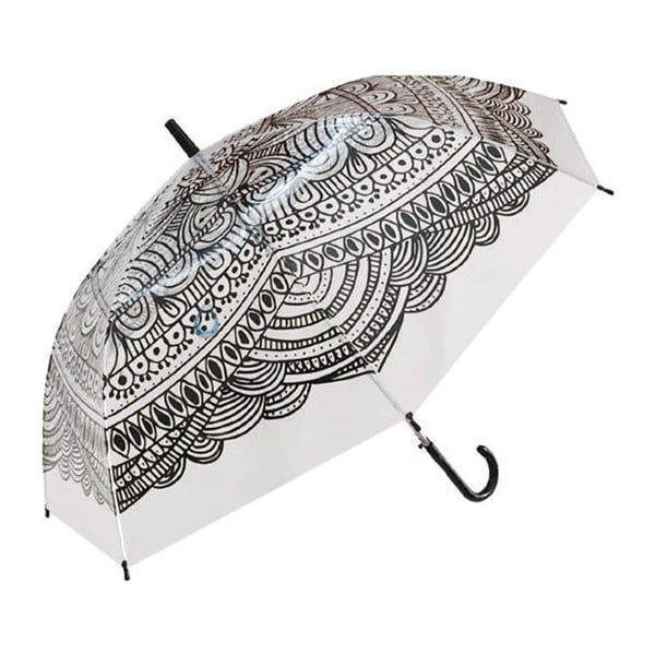 Caurspīdīgs etnisks lietussargs, ⌀ 105 cm