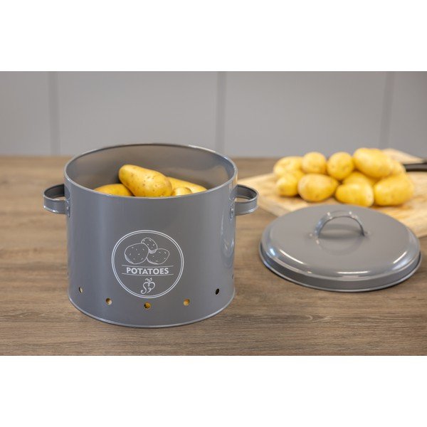 Tērauda pārtikas uzglabāšanas konteiners kartupeļiem Secret Du Potager – Esschert Design-image-1