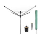 Sudraba krāsas dārza veļas žāvētājs 50 m Lift-o-Matic Advance – Brabantia