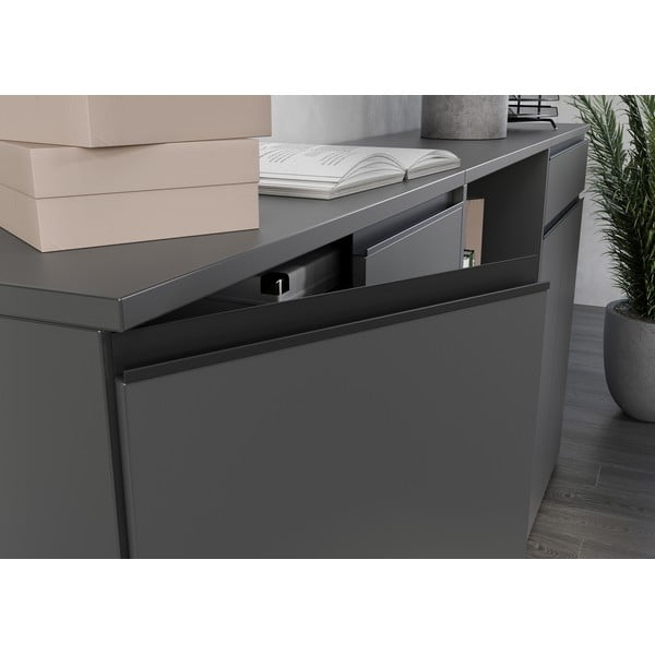 Antracīta pelēks skapītis 81x120 cm Bedano – Germania-image-4