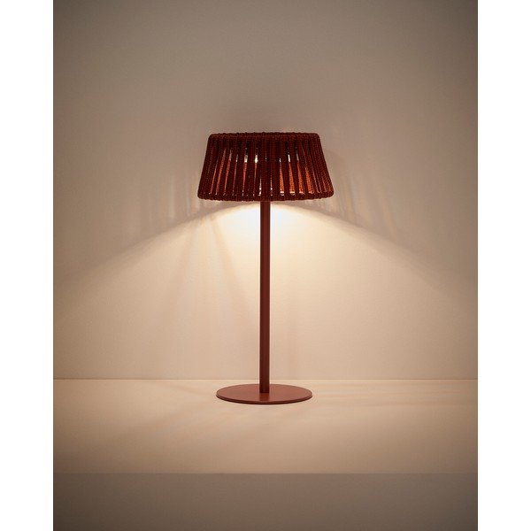LED galda/pārvietojams āra gaismeklis ar saules baterijām (augstums 30 cm) Aldet – Kave Home-image-2