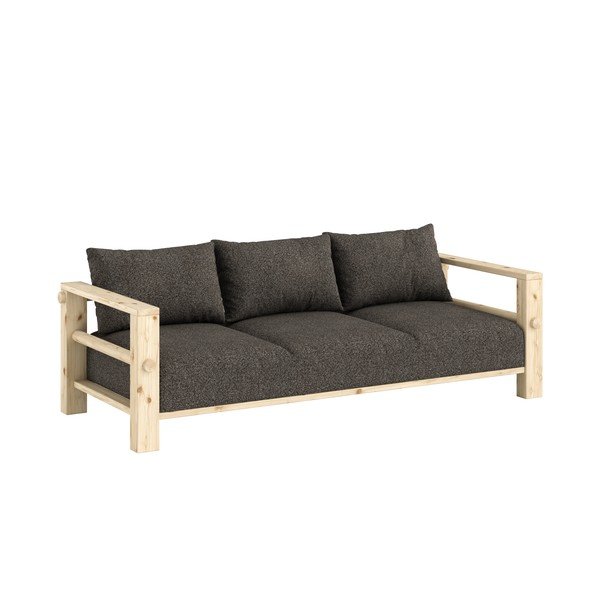 Tumši pelēks dīvāns 225 cm Bare – Karup