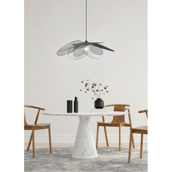 Matēti melna piekaramā lampa ø 87 cm Fleure – Trio-image-1