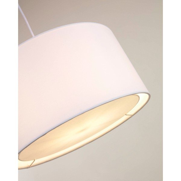 Balts abažūrs ø 40 cm Santana – Kave Home-image-1