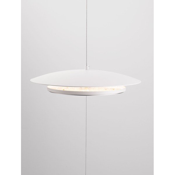 Matēti balta alumīnija LED stāvlampa ar regulējamu spilgtumu (augstums 330 cm) Olos – Nova Luce-image-3