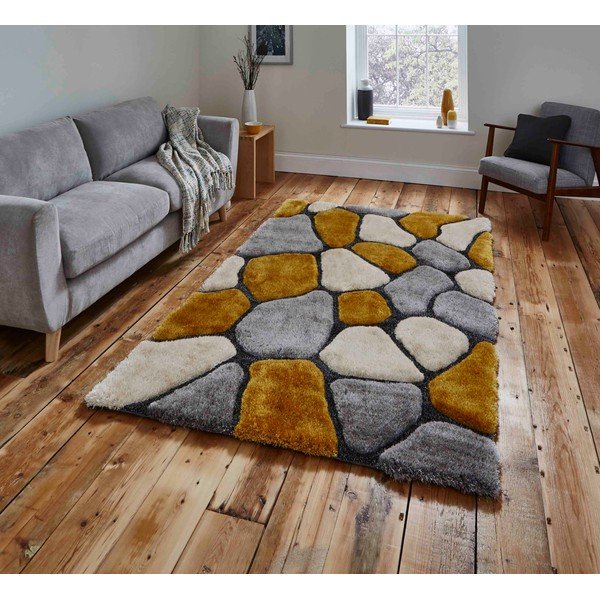 Pelēki dzeltens paklājs Think Rugs Noble House Rock, 150 x 230 cm-image-1