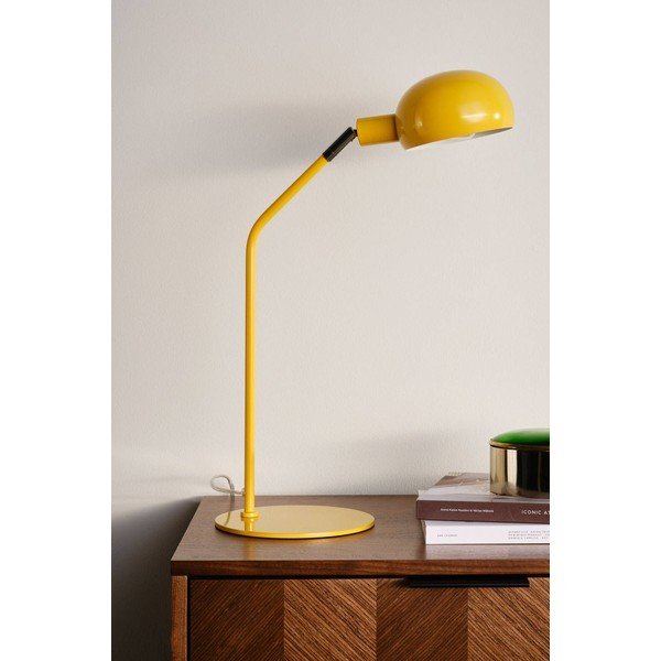 Dzeltena tērauda galda lampa ar saliekamu konstrukciju (augstums 59 cm) Lincon – Jotex-image-2