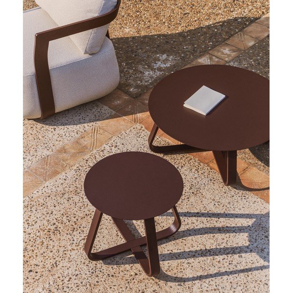 Metāla apaļš dārza galdiņš ø 48 cm Tamaris – Kave Home-image-2
