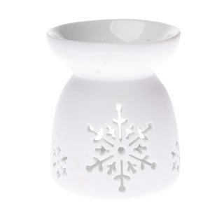 Balta porcelāna aromātiskā lampa Dakls, augstums 9 cm