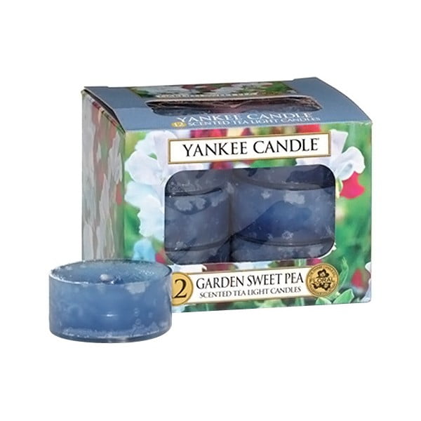 12 Yankee Candle aromātisko sveču komplekts Ziedi no dārza, degšanas laiks 4 - 6 stundas