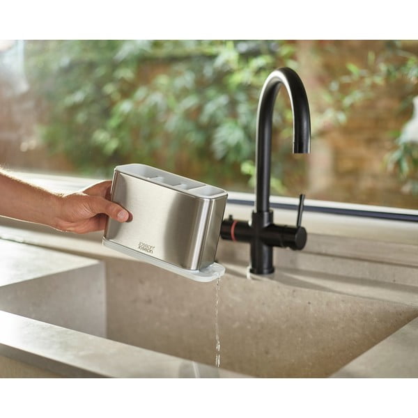 Sudraba krāsas metāla trauku žāvētājs galda piederumiem Surface – Joseph Joseph-image-1