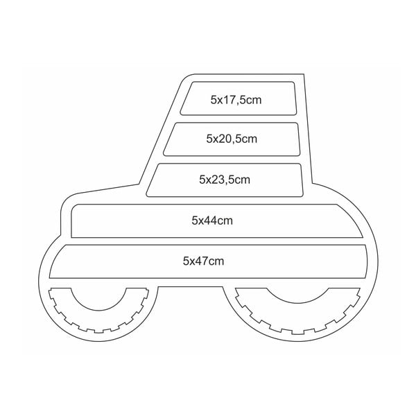 Plaukts Unlimited Design for kids Tractor-image-1