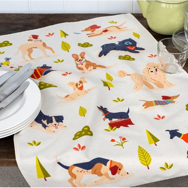 Kokvilnas trauku dvielis 70x50 cm Dog Park – Rex London-image-1