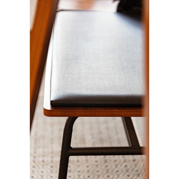 Melns/brūns sols no ādas imitācijas Carabel – Kave Home-image-4