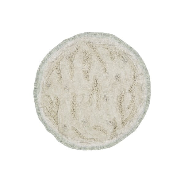 Bēšs kokvilnas bērnu rotaļu paklājs ø120 cm Island – Lorena Canals-image-3