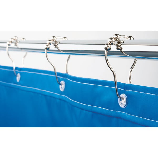 Spīdīgas sudraba krāsas dušas aizkaru āķi (12 gab.) 3,5 cm Anello – Spirella-image-1