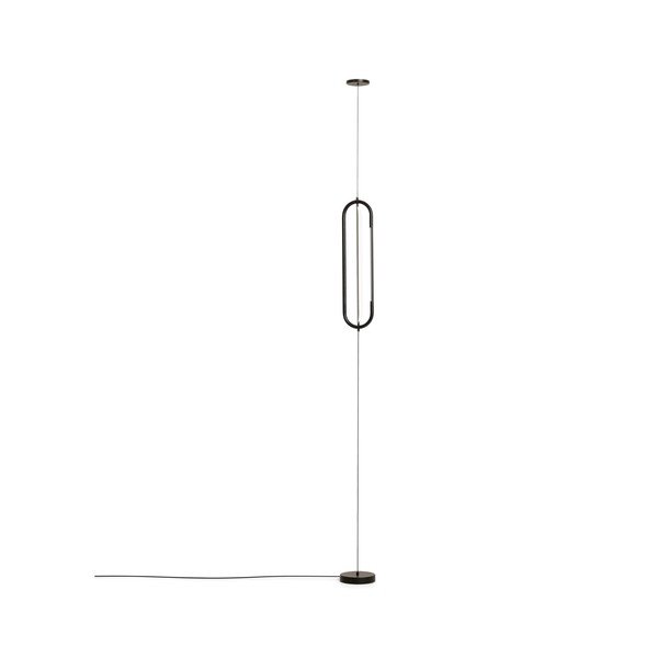Melna LED stāvlampa (augstums 300 cm) Bow – Kave Home