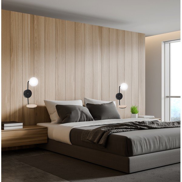 Melna sienas lampa Ponio – Candellux Lighting-image-1