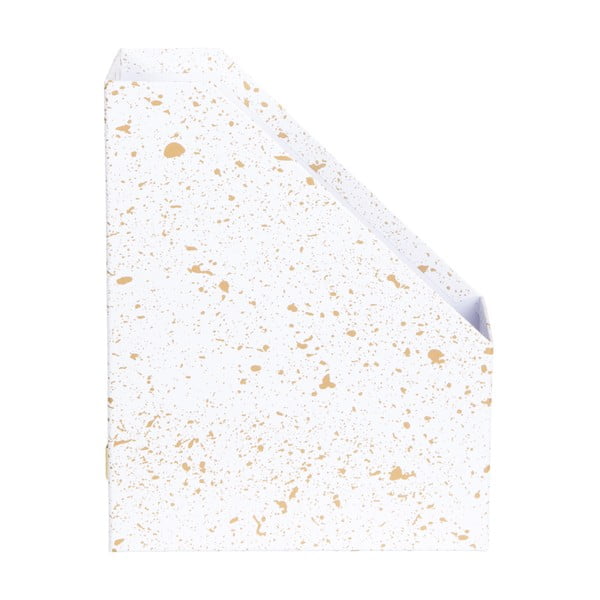 Balta ar zeltu žurnālu un dokumentu mape Bigso-image-3