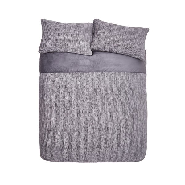 Pelēka divguļamā gultas veļa 200x200 cm Allure Sparkle – Catherine Lansfield-image-2