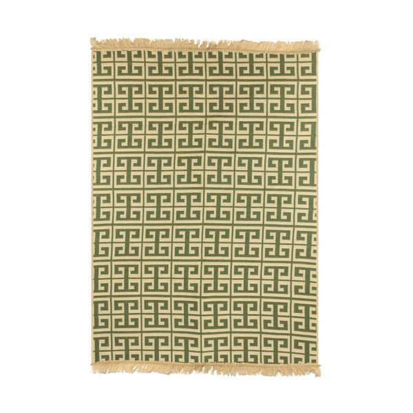 Zaļš un bēšs paklājs Ya Rugs Tee, 120 x 180 cm
